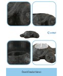 Siyah Mumluk Şamdan Tealight ve İnce Mum Uyumlu Kaplumbağa Model